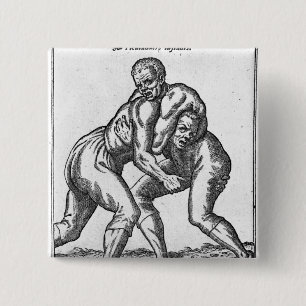 Bóton Quadrado 5.08cm Lutadores turcos