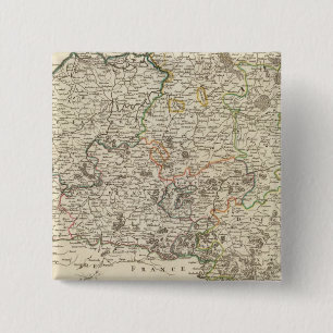 Bóton Quadrado 5.08cm Luxemburgo, Bélgica