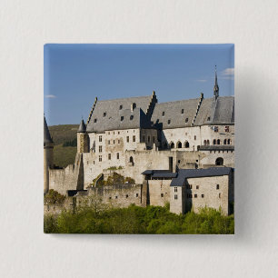 Bóton Quadrado 5.08cm Luxemburgo, Vianden. Castelo de Vianden (século XV