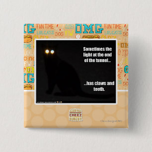 Bóton Quadrado 5.08cm Luz na extremidade do túnel