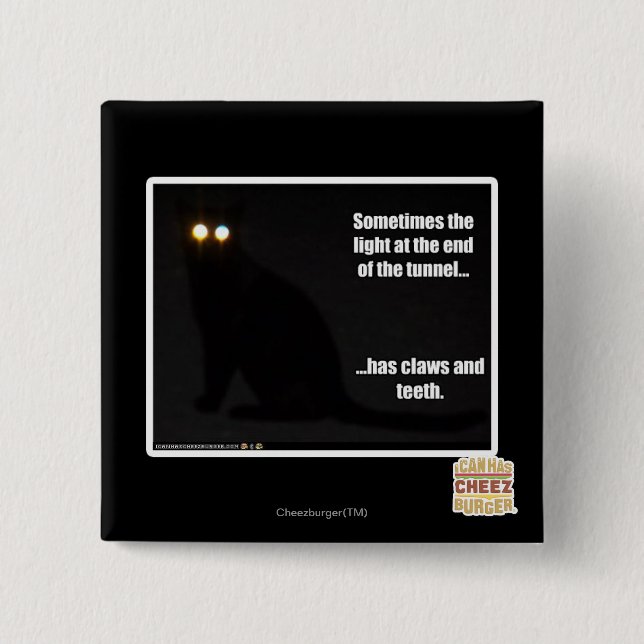 Bóton Quadrado 5.08cm Luz no fim do túnel (Frente)