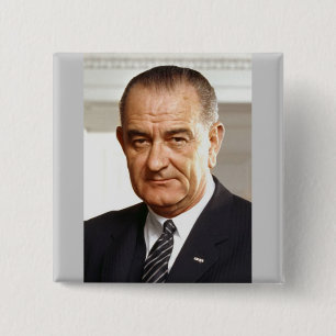 Bóton Quadrado 5.08cm Lyndon B. Johnson 36