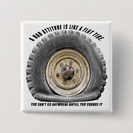 Bóton Quadrado 5.08cm Má Atitude Como Pneus