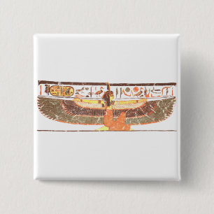 Bóton Quadrado 5.08cm Maat- Nefertari tomb