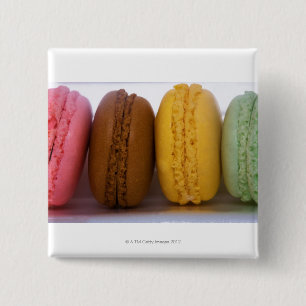 Bóton Quadrado 5.08cm Macarões franceses de gourmet importados (macarões