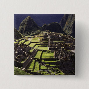 Bóton Quadrado 5.08cm Machu Picchu, Peru