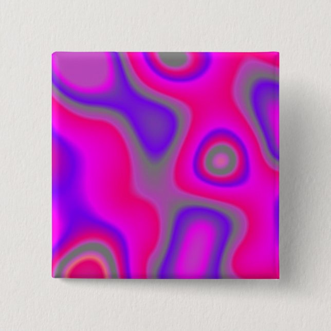 Bóton Quadrado 5.08cm Mãe de Pearl Abstrato 01 (Frente)