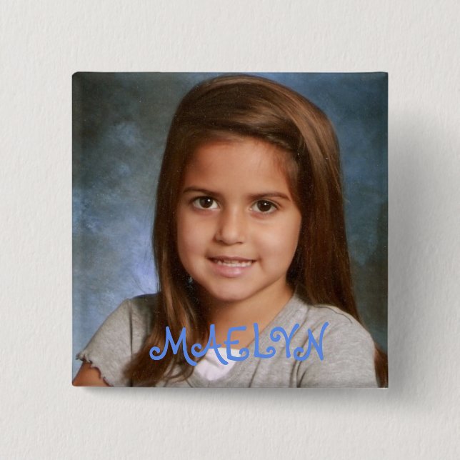 Bóton Quadrado 5.08cm maelyn, MAELYN (Frente)