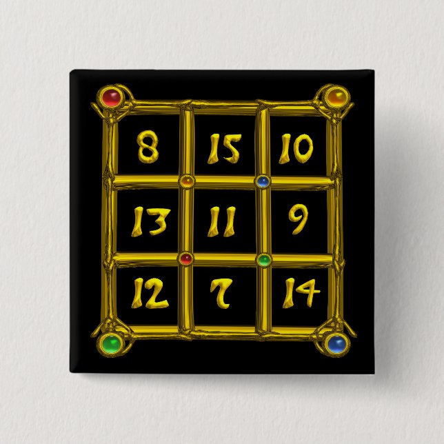 BÓTON QUADRADO 5.08CM MAGIC SQUARE 33 (Frente)