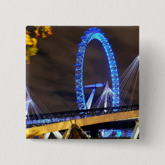 Bóton Quadrado 5.08cm Magnífico! Millennium Wheel Londres