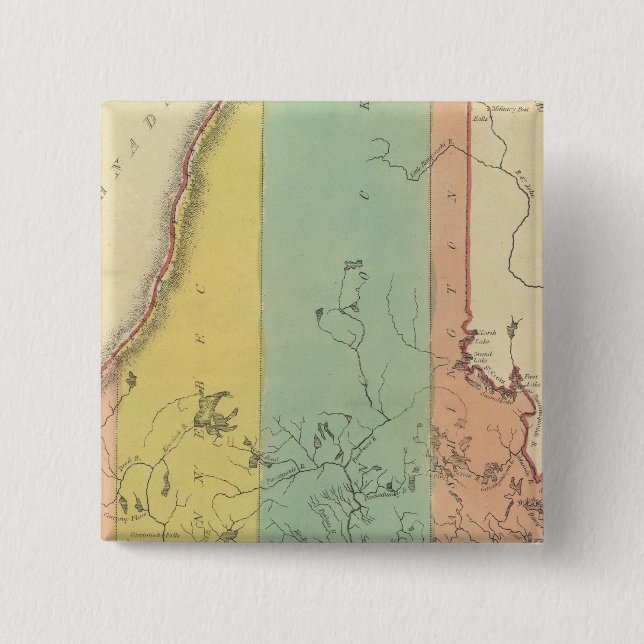 Bóton Quadrado 5.08cm Maine 10 (Frente)