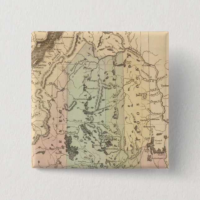 Bóton Quadrado 5.08cm Maine 15 (Frente)