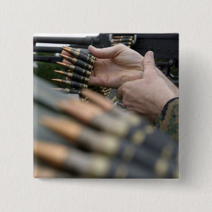 Bóton Quadrado 5.08cm Mais de 3.000 balas foram disparadas do M-240G