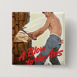 Bóton Quadrado 5.08cm Mais madeira para o Exército