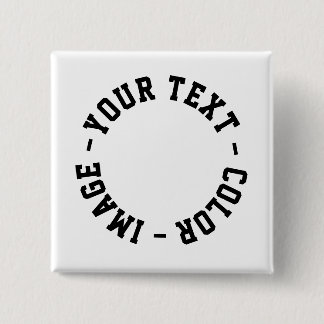 Bóton Quadrado 5.08cm Make It Your Own Square 2 inch