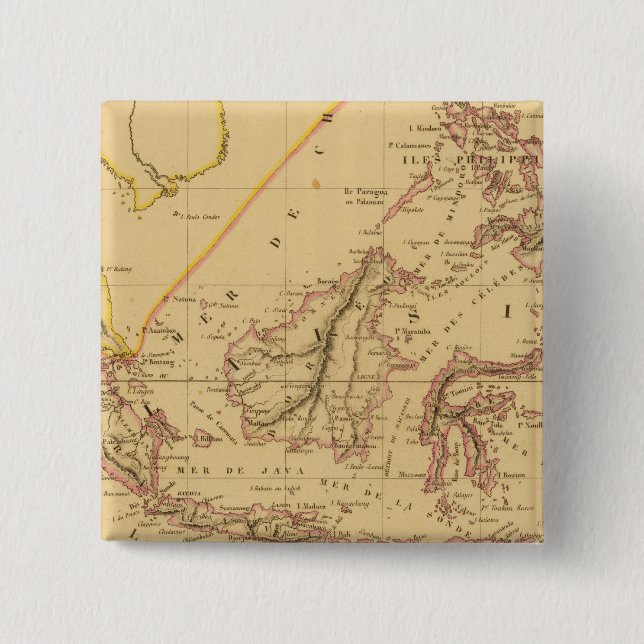 Bóton Quadrado 5.08cm Malásia (Frente)