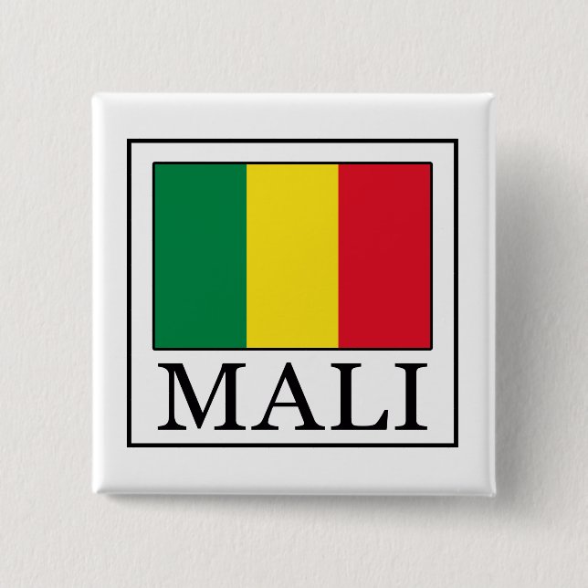 Bóton Quadrado 5.08cm Mali (Frente)