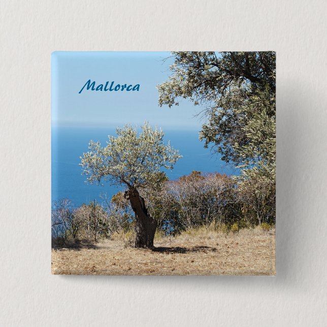 Bóton Quadrado 5.08cm Mallorca Pin (Frente)