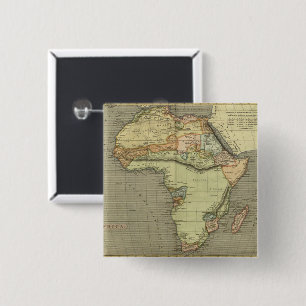 Bóton Quadrado 5.08cm Mapa antigo antigo inspirado