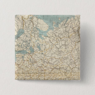 Bóton Quadrado 5.08cm Mapa Atlas Rússia e Polônia