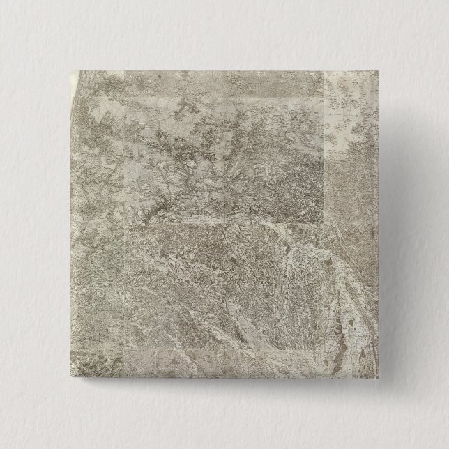 Bóton Quadrado 5.08cm Mapa composto da França 3 (Frente)