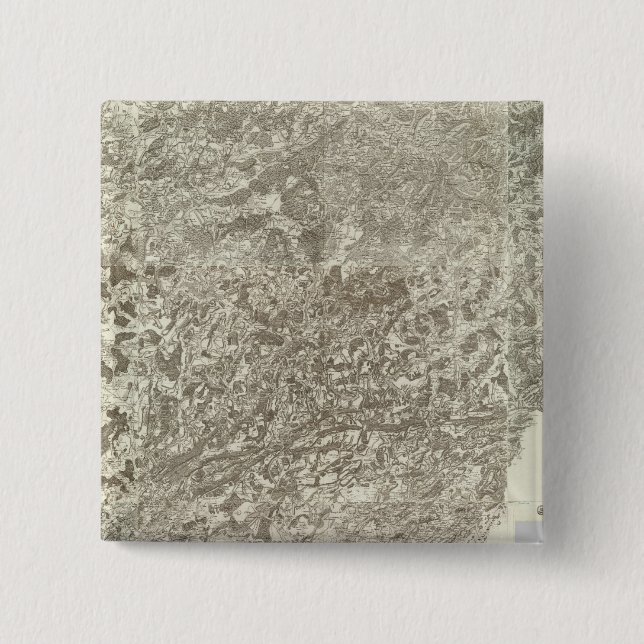Bóton Quadrado 5.08cm Mapa composto da França 5 (Frente)