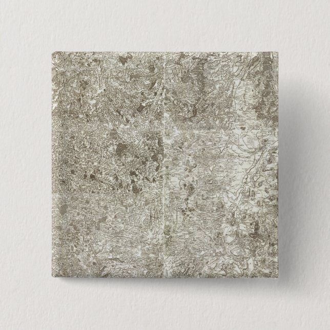 Bóton Quadrado 5.08cm Mapa composto da França 9 (Frente)