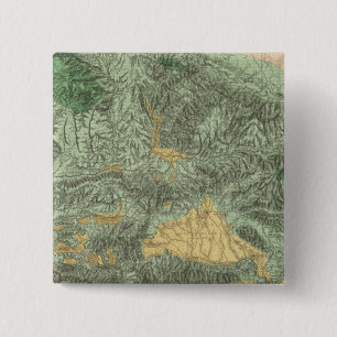 Bóton Quadrado 5.08cm Mapa de Classificação de Terra da Califórnia