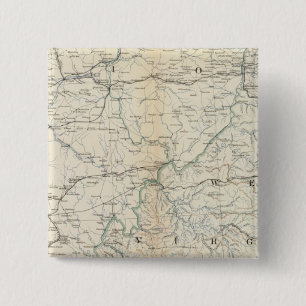 Bóton Quadrado 5.08cm Mapa de genes V