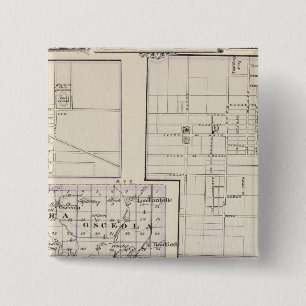 Bóton Quadrado 5.08cm Mapa de Stark e da parte oeste de Marshall