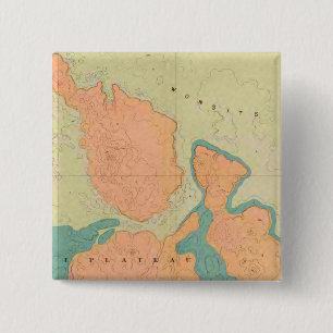Bóton Quadrado 5.08cm Mapa Do Planalto De Uinkaret