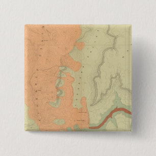 Bóton Quadrado 5.08cm Mapa Do Planalto De Uinkaret No Meio