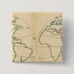 Bóton Quadrado 5.08cm Mapa do Worlp com 5 Zonas