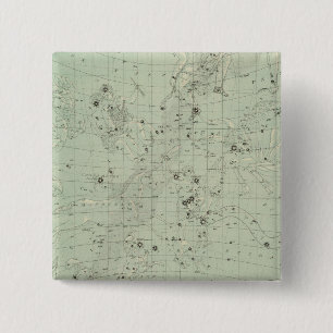 Bóton Quadrado 5.08cm Mapa em estrela