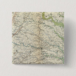 Bóton Quadrado 5.08cm Mapa geral II