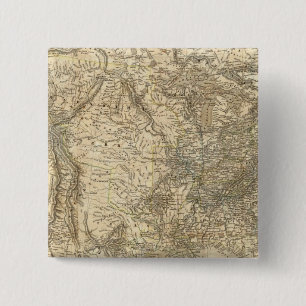 Bóton Quadrado 5.08cm Mapa Norte-Americano