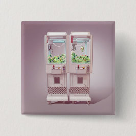 Bóton Quadrado 5.08cm Máquina de velas