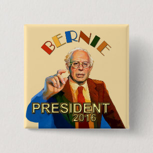 Bóton Quadrado 5.08cm Máquinas de lixar de Bernie para o presidente 201