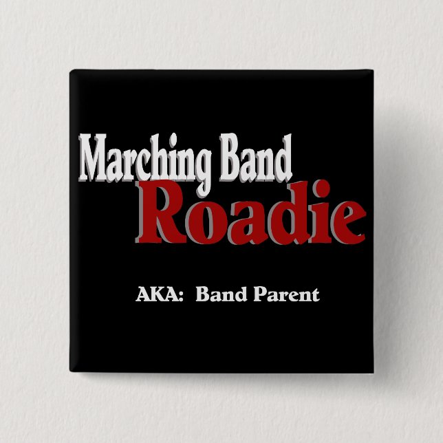 Bóton Quadrado 5.08cm Marching Banda Roadie (Frente)