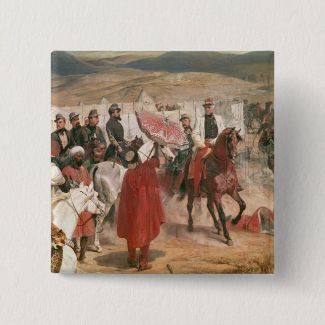 Bóton Quadrado 5.08cm Marechal Thomas Bugeaud e coronel Joseph (Frente)
