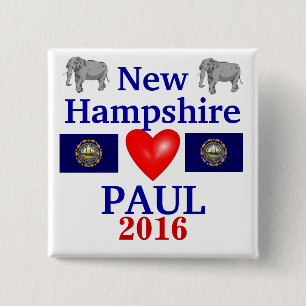 Bóton Quadrado 5.08cm Margem Paul New Hampshire 2012