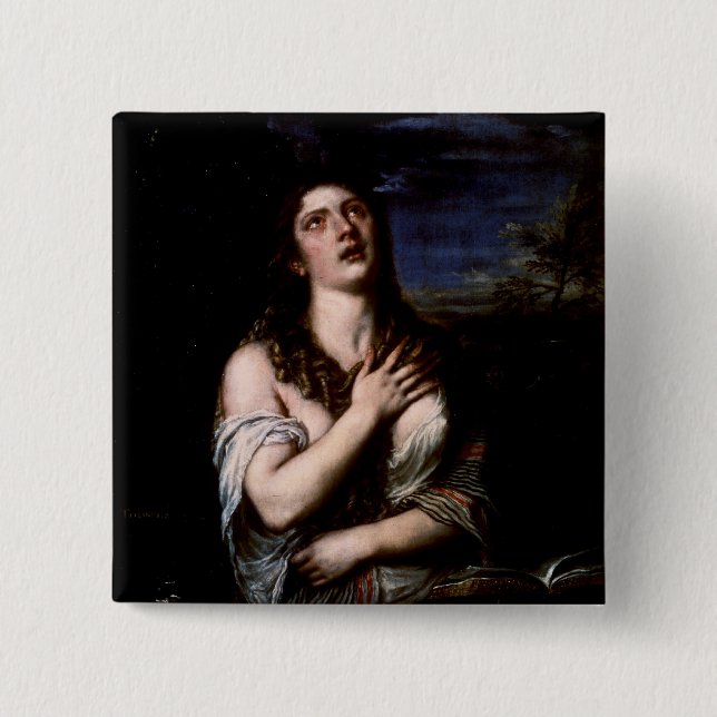 Bóton Quadrado 5.08cm Maria Madalena, c.1561 (Frente)