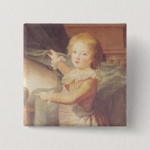 Bóton Quadrado 5.08cm Marie-Antoinette e suas crianças