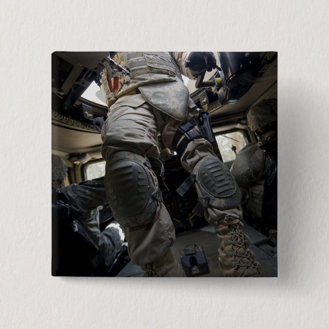 Bóton Quadrado 5.08cm Marinheiros aprendem procedimentos de transporte (Frente)