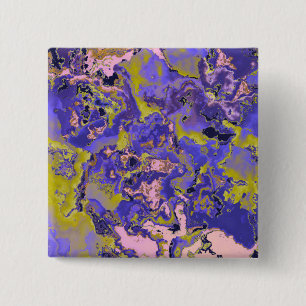 Bóton Quadrado 5.08cm Mármore Radioativo