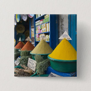 Bóton Quadrado 5.08cm MARROCOS, Costa Atlântica, ESSAOUIRA: Mercado de E