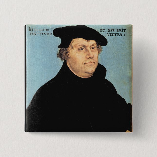 Bóton Quadrado 5.08cm Martin Luther, c.1532 (Frente)