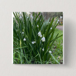 Bóton Quadrado 5.08cm Mărțișor - Botão Ghiocei