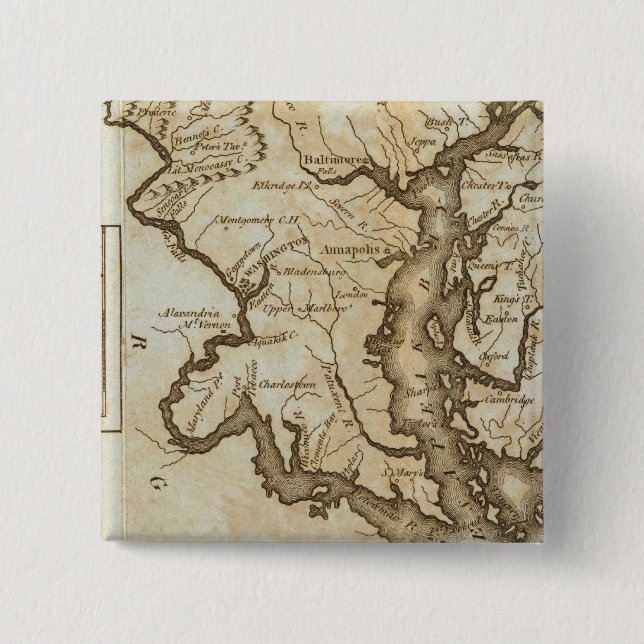 Bóton Quadrado 5.08cm Maryland 4 (Frente)
