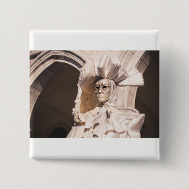 Bóton Quadrado 5.08cm Máscara de carnaval em Veneza